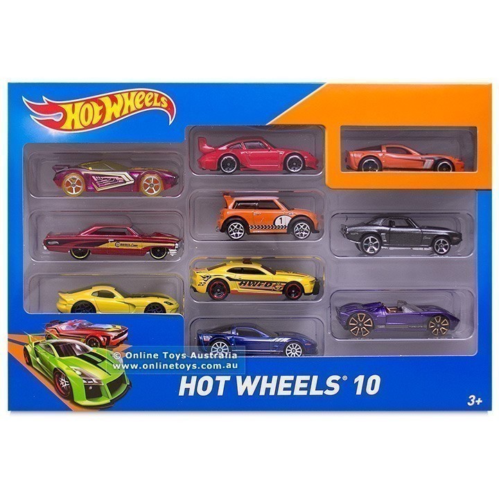Hot Wheels 10 Car Gift Pack - Assorted - Online Toys Australia