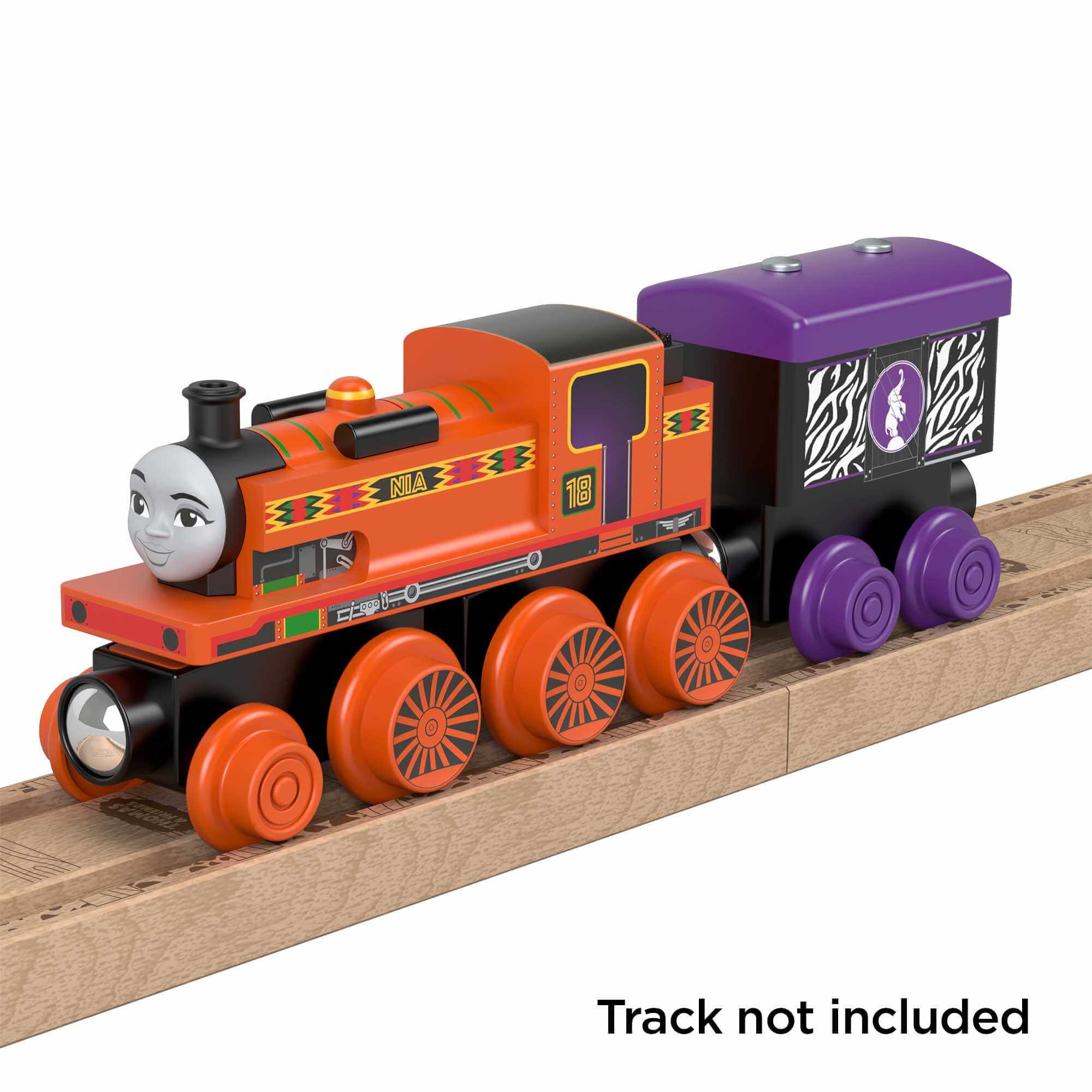 Thomas & Friends - Wooden Railway Nia Engine and Coal-Car - Online Toys ...