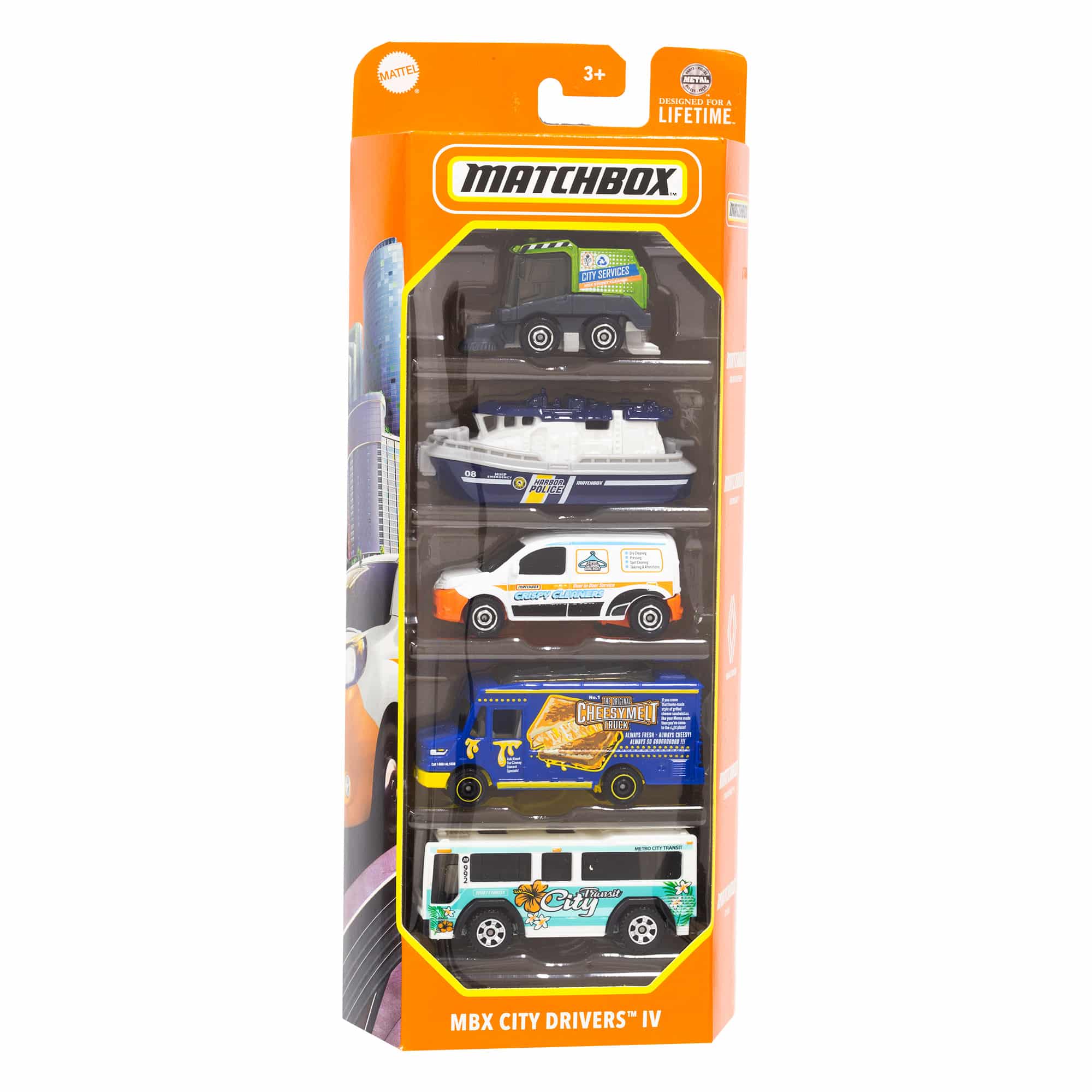 Matchbox 5-Pack Vehicles MBX City Drivers IV Online Toys Australia